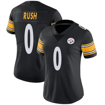 Women's Darius Rush Pittsburgh Steelers Limited Black Team Color Vapor Untouchable Jersey