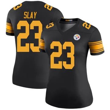 Women's Darius Slay Pittsburgh Steelers Legend Black Color Rush Jersey