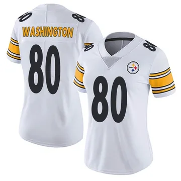 Women's Darnell Washington Pittsburgh Steelers Limited White Vapor Untouchable Jersey