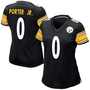 Women's Daryl Porter Jr. Pittsburgh Steelers Game Black Team Color Jersey
