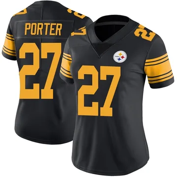Women's Daryl Porter Pittsburgh Steelers Limited Black Color Rush Jersey