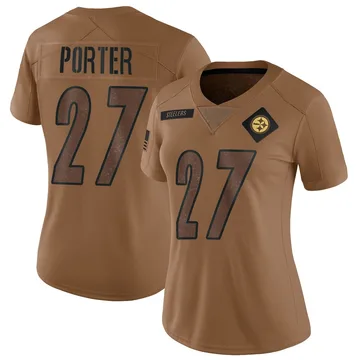 Women's Daryl Porter Pittsburgh Steelers Limited Brown 2023 Salute To Service Jersey