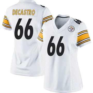 Women's David DeCastro Pittsburgh Steelers Game White Jersey
