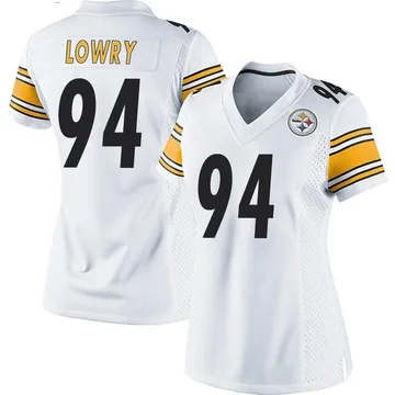 Women's Dean Lowry Pittsburgh Steelers Game White Jersey