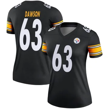 Women's Dermontti Dawson Pittsburgh Steelers Legend Black Jersey