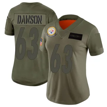 Women's Dermontti Dawson Pittsburgh Steelers Limited Camo 2019 Salute to Service Jersey