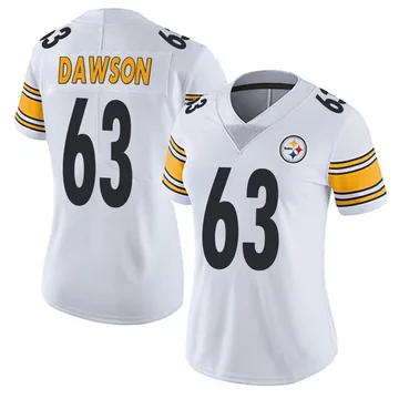 Women's Dermontti Dawson Pittsburgh Steelers Limited White Vapor Untouchable Jersey