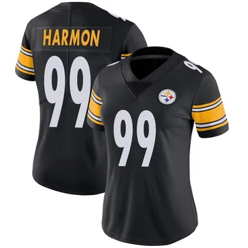 Women's Derrick Harmon Pittsburgh Steelers Limited Black Team Color Vapor Untouchable Jersey