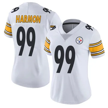 Women's Derrick Harmon Pittsburgh Steelers Limited White Vapor Untouchable Jersey