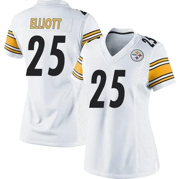 Women's DeShon Elliott Pittsburgh Steelers Game White Jersey