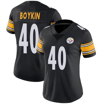 Women's Devan Boykin Pittsburgh Steelers Limited Black Team Color Vapor Untouchable Jersey