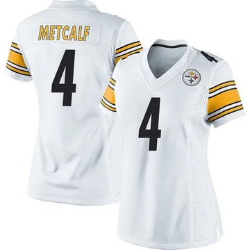 Women's DK Metcalf Pittsburgh Steelers Game White Jersey