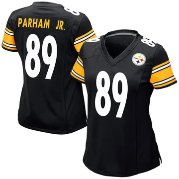 Women's Donald Parham Jr. Pittsburgh Steelers Game Black Team Color Jersey
