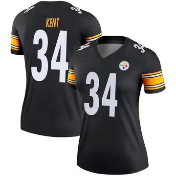 Women's Donte Kent Pittsburgh Steelers Legend Black Jersey