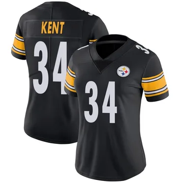 Women's Donte Kent Pittsburgh Steelers Limited Black Team Color Vapor Untouchable Jersey