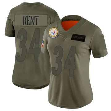 Women's Donte Kent Pittsburgh Steelers Limited Camo 2019 Salute to Service Jersey
