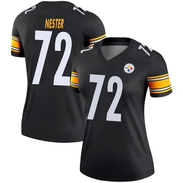 Women's Doug Nester Pittsburgh Steelers Legend Black Jersey