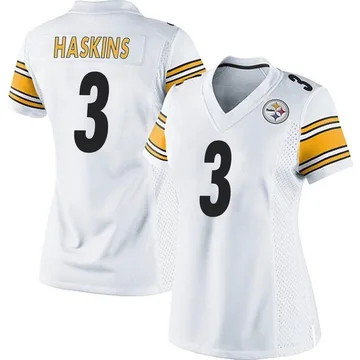 Women's Dwayne Haskins Pittsburgh Steelers Game White Jersey
