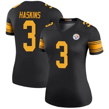 Women's Dwayne Haskins Pittsburgh Steelers Legend Black Color Rush Jersey