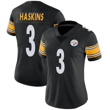 Women's Dwayne Haskins Pittsburgh Steelers Limited Black Team Color Vapor Untouchable Jersey