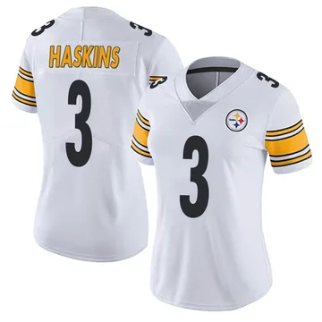 Women's Dwayne Haskins Pittsburgh Steelers Limited White Vapor Untouchable Jersey
