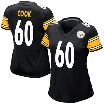 Women's Dylan Cook Pittsburgh Steelers Game Black Team Color Jersey
