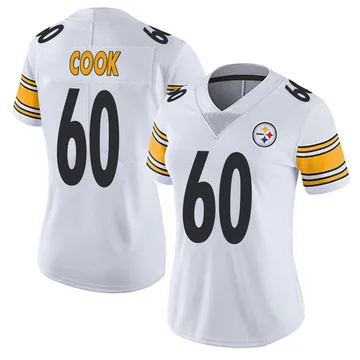 Women's Dylan Cook Pittsburgh Steelers Limited White Vapor Untouchable Jersey