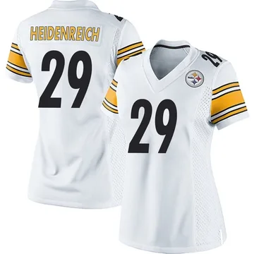 Women's Eli Heidenreich Pittsburgh Steelers Game White Jersey