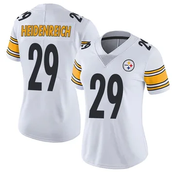Women's Eli Heidenreich Pittsburgh Steelers Limited White Vapor Untouchable Jersey