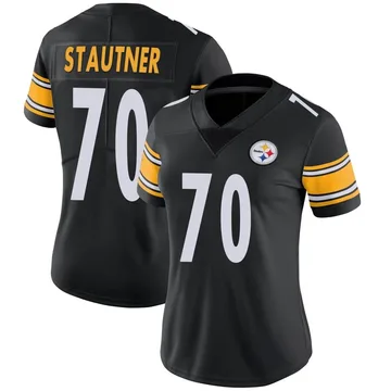 Women's Ernie Stautner Pittsburgh Steelers Limited Black Team Color Vapor Untouchable Jersey