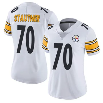 Women's Ernie Stautner Pittsburgh Steelers Limited White Vapor Untouchable Jersey