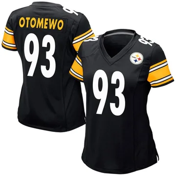 Women's Esezi Otomewo Pittsburgh Steelers Game Black Team Color Jersey