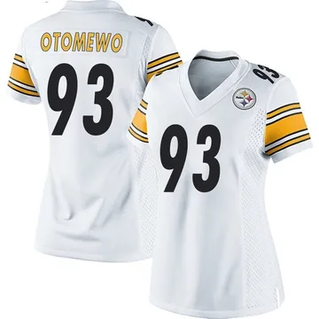 Women's Esezi Otomewo Pittsburgh Steelers Game White Jersey