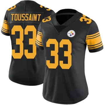 Women's Fitzgerald Toussaint Pittsburgh Steelers Limited Black Color Rush Jersey