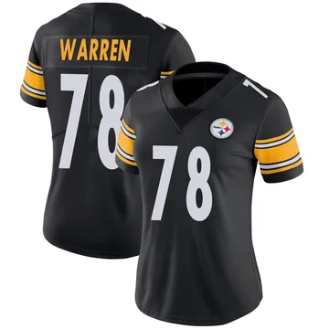 Women's Gareth Warren Pittsburgh Steelers Limited Black Team Color Vapor Untouchable Jersey