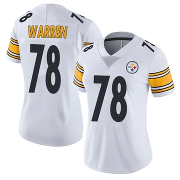 Women's Gareth Warren Pittsburgh Steelers Limited White Vapor Untouchable Jersey