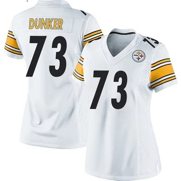 Women's Gennings Dunker Pittsburgh Steelers Game White Jersey