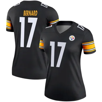 Women's Germie Bernard Pittsburgh Steelers Legend Black Jersey
