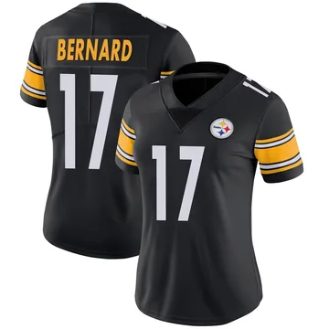Women's Germie Bernard Pittsburgh Steelers Limited Black Team Color Vapor Untouchable Jersey