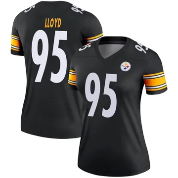 Women's Greg Lloyd Pittsburgh Steelers Legend Black Jersey