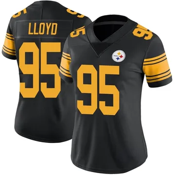 Women's Greg Lloyd Pittsburgh Steelers Limited Black Color Rush Jersey