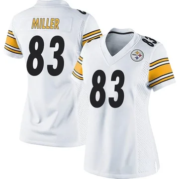 Women's Heath Miller Pittsburgh Steelers Game White Jersey