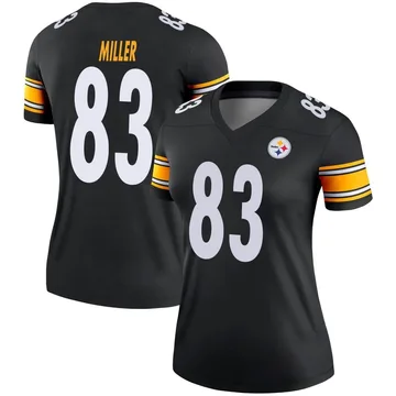 Women's Heath Miller Pittsburgh Steelers Legend Black Jersey