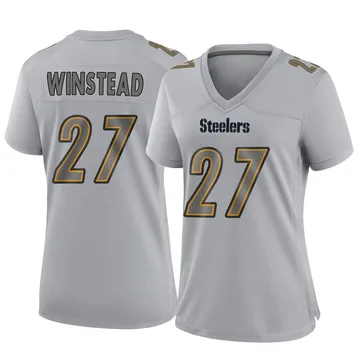 Women's Isaiah Winstead Pittsburgh Steelers Game Gray Atmosphere Fashion Jersey