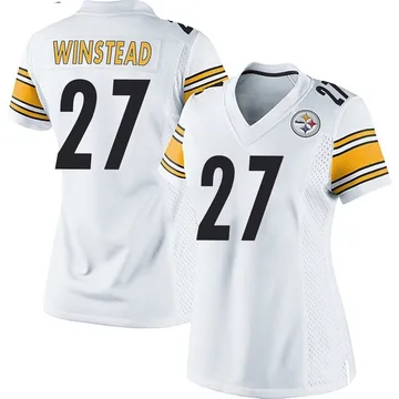 Women's Isaiah Winstead Pittsburgh Steelers Game White Jersey