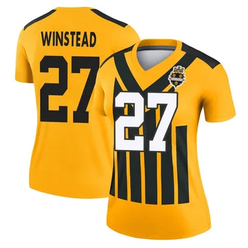 Women's Isaiah Winstead Pittsburgh Steelers Legend Gold Alternate 1933 Throwback Performance Jersey