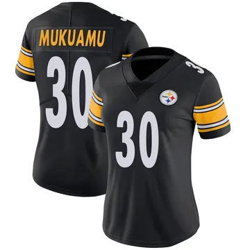 Women's Israel Mukuamu Pittsburgh Steelers Limited Black Team Color Vapor Untouchable Jersey