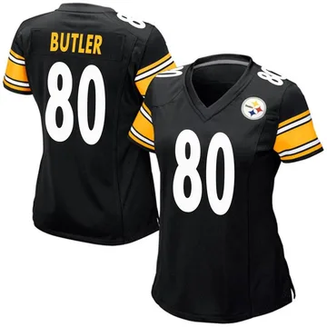 Women's Jack Butler Pittsburgh Steelers Game Black Team Color Jersey