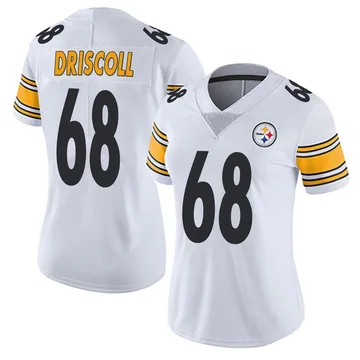 Women's Jack Driscoll Pittsburgh Steelers Limited White Vapor Untouchable Jersey
