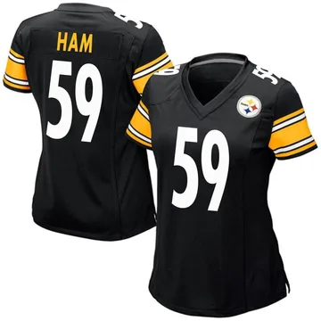 Women's Jack Ham Pittsburgh Steelers Game Black Team Color Jersey